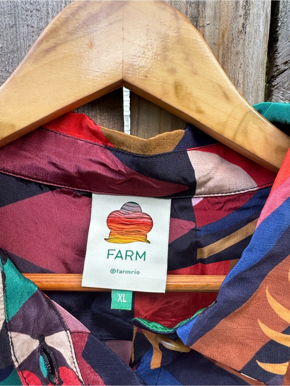 FARM Rio Colorful Abstract Print Button-Up Shirt - Multicolor - Picture 4 of 10